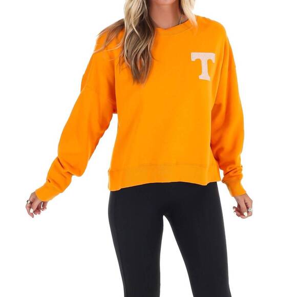 STEWART SIMMONS Sweaters - NEW STEWART SIMMONS university of tennessee boxy sweatshirt in orange